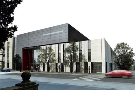 Wizualizacja budynku nowej siedziby Filharmonii witokrzyskiej